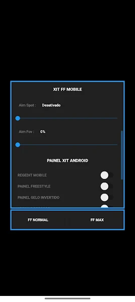 Screenshot of Garena Panel FF APK panel
